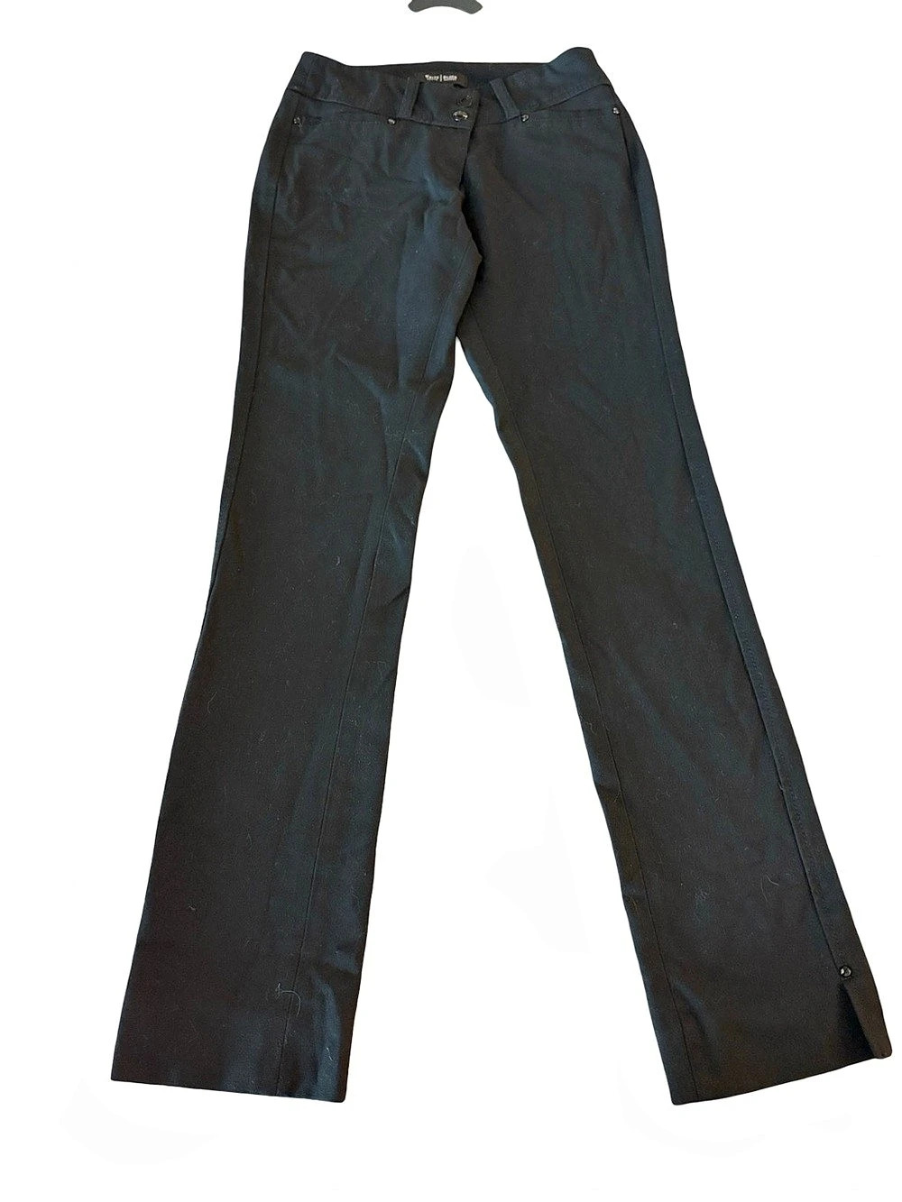 White House Black Market Black Straight Leg Dress Pants Size 0R
